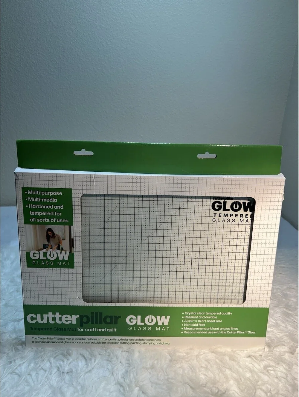 CutterPillar Glow Glass Mat 12” X 16.5”